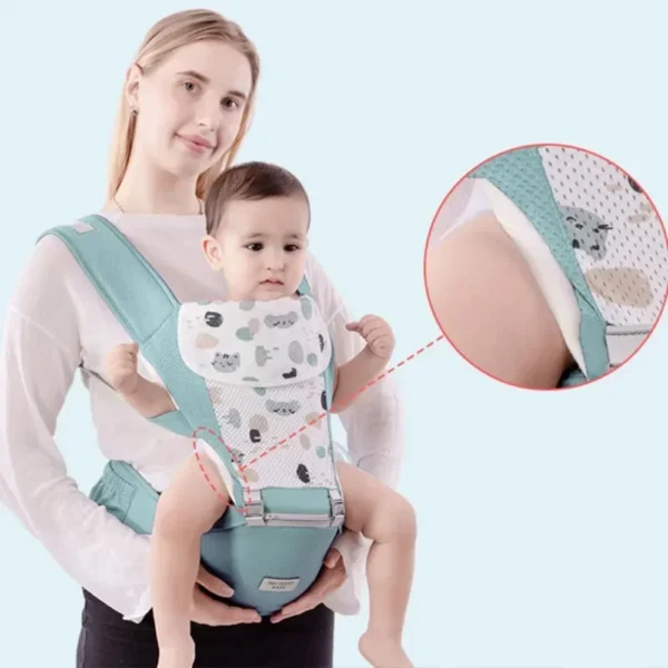 Mochila portabebés 3 en 1 ergonómica, ligera y ajustable para máxima comodidad familiar